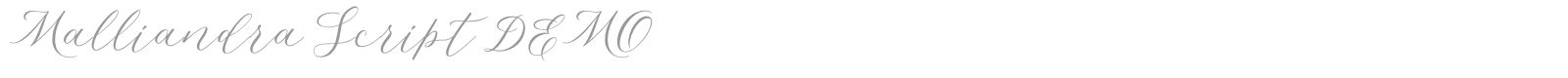 Malliandra Script font preview